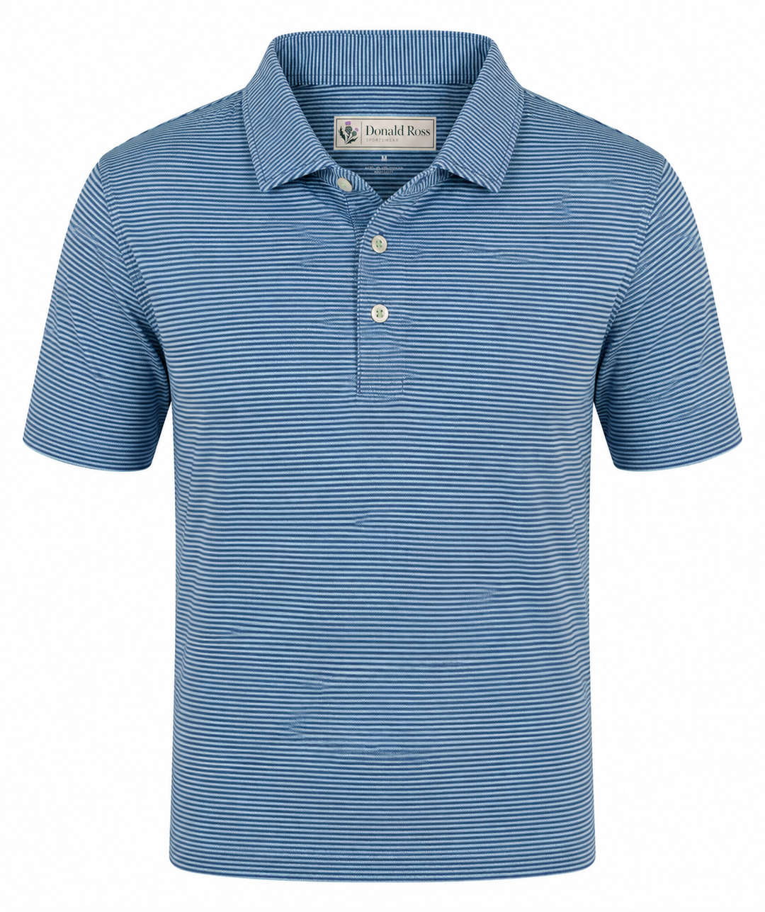 Donald Ross Mens Classic Fit WINDSOR Polo - DENIM / NEPTUNE