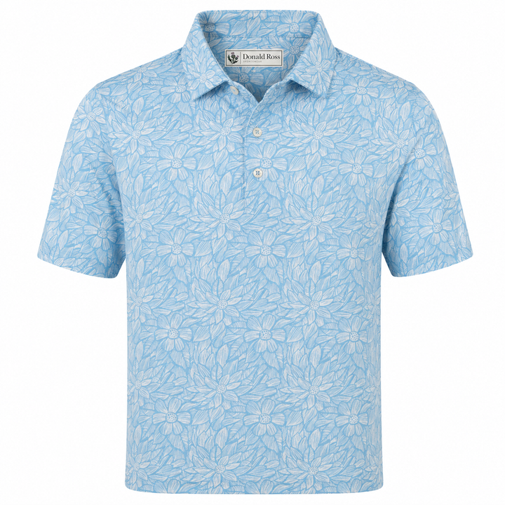 Donald Ross Mens Classic Fit WHITINSVILLE Polo - NEPTUNE