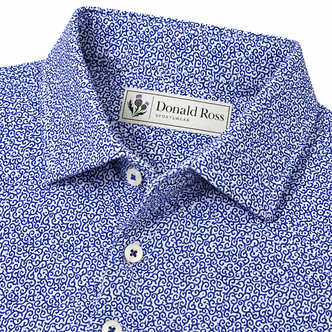 Donald Ross Mens Classic Fit HOLDEN Polo - NAVY