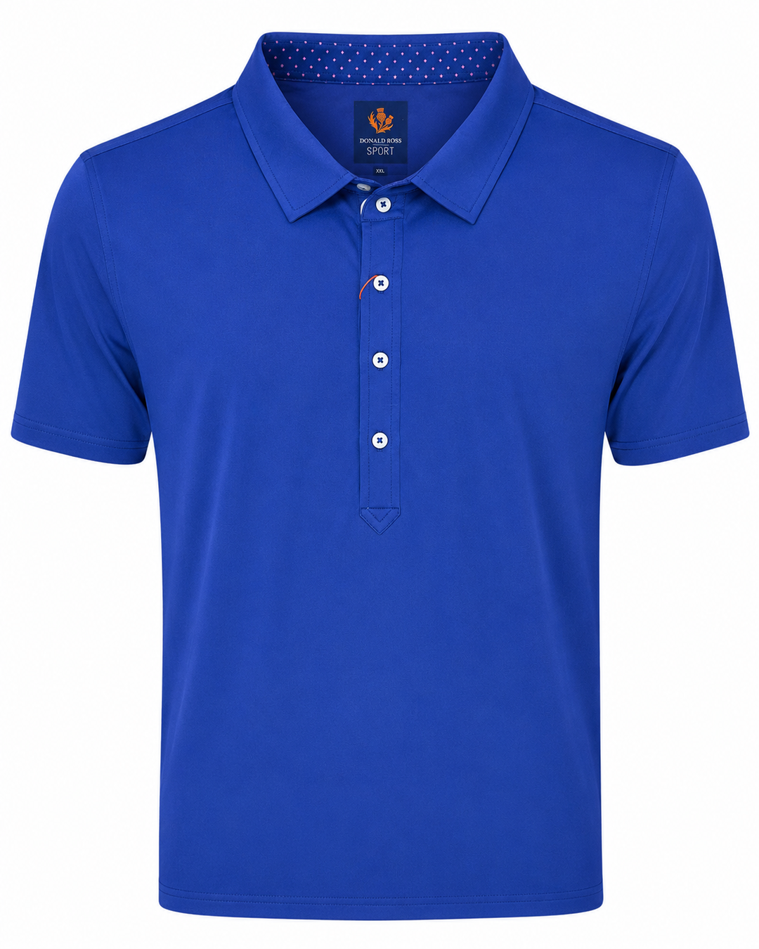 Donald Ross Mens Tommy Short Sleeve Solid Jersey Sport Fit Polo - NAVY