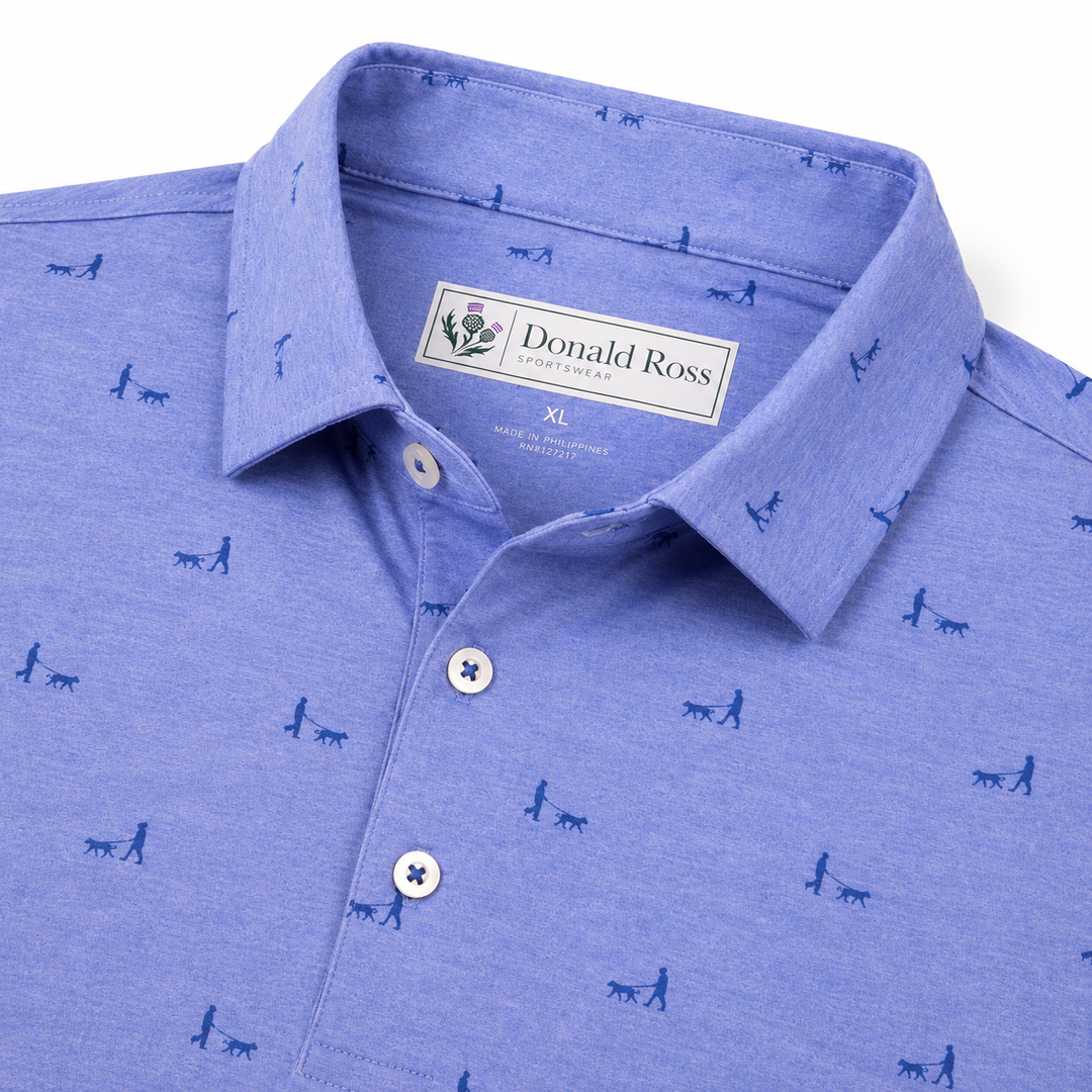Donald Ross Mens Classic Fit CHICAGO Polo - JUNIPER