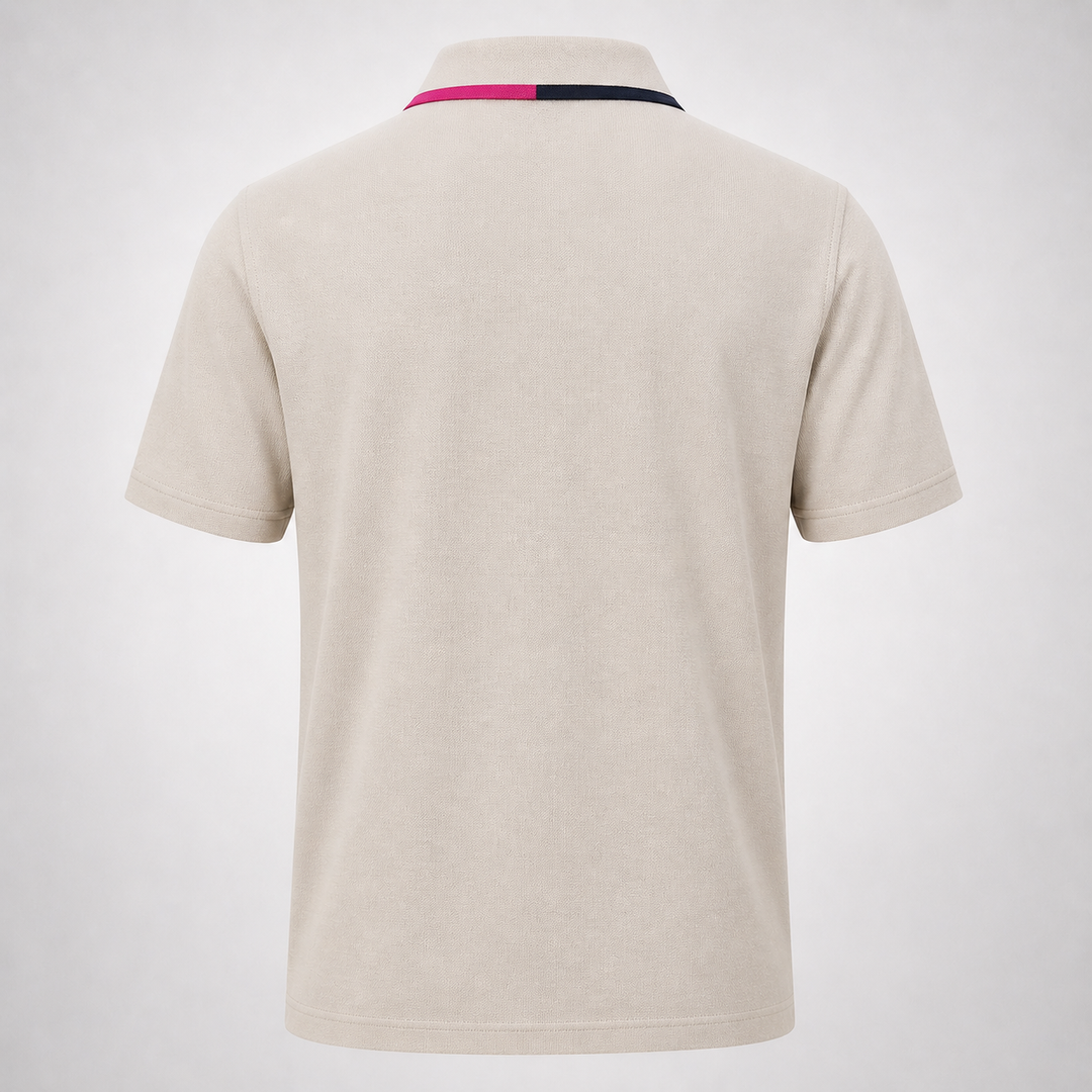 G/FORE MEN'S LTD EDITION LUX MADE IN TURKEY 100% COTTON POLO - STONE