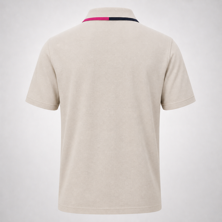 G/FORE MEN'S LTD EDITION LUX MADE IN TURKEY 100% COTTON POLO - STONE