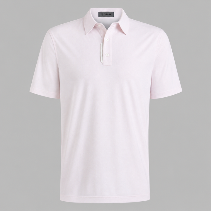 G/FORE MEN'S LTD EDITION FINE STRETCH JACQUARD POLO - BLUSH
