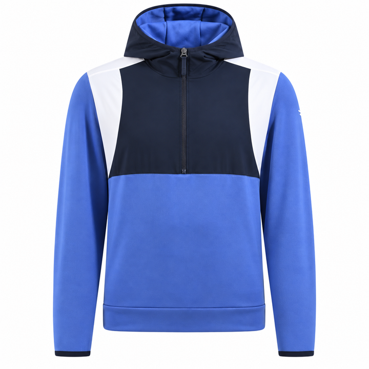 Chervò Men's PONCHO Pro-Therm Half-Zip Hoodie - INDACO BLUE