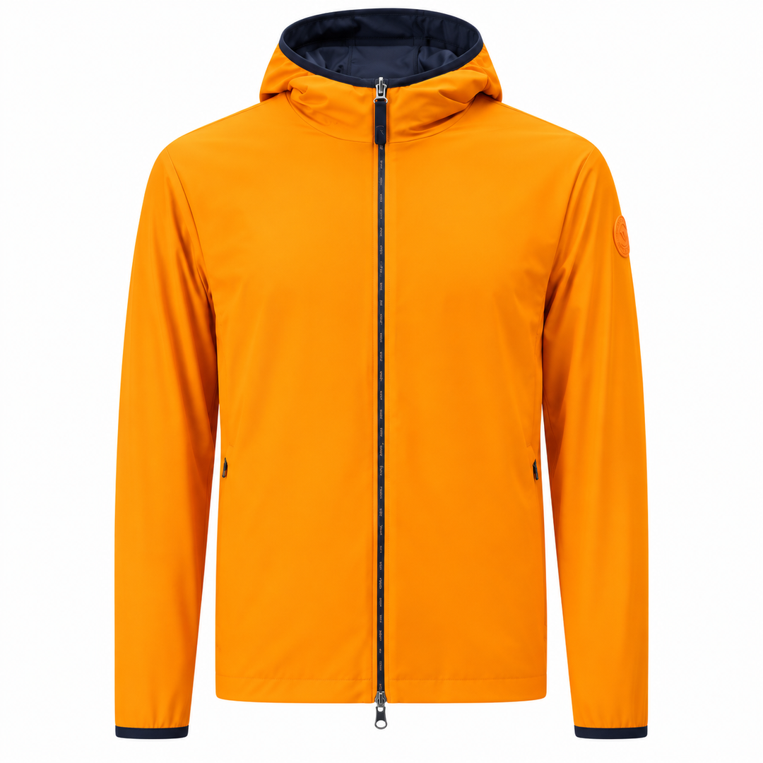 Chervò Men's MIERCOLES Hooded Windbreaker – ORANGE
