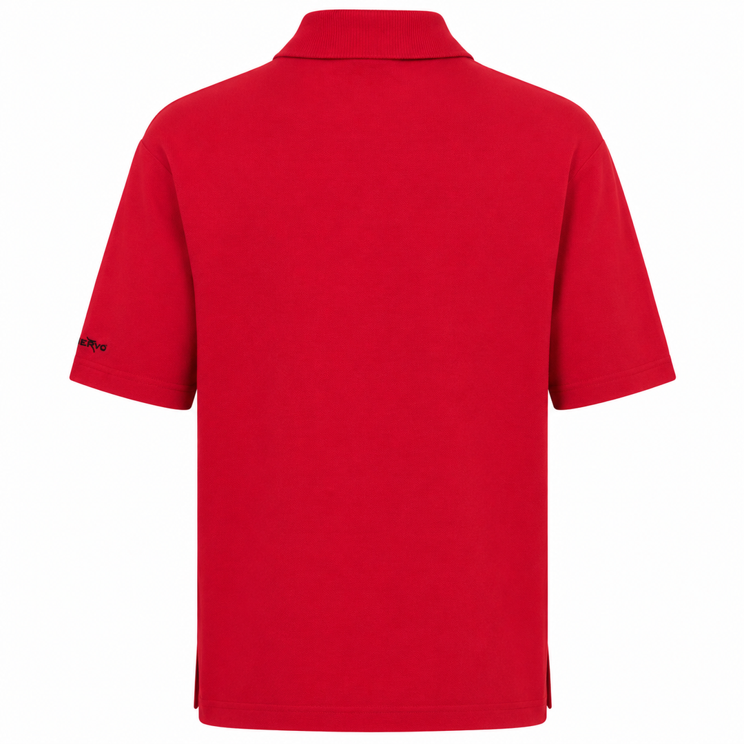 Chervo Men's ARDUO Pique Polo - ROSE RED