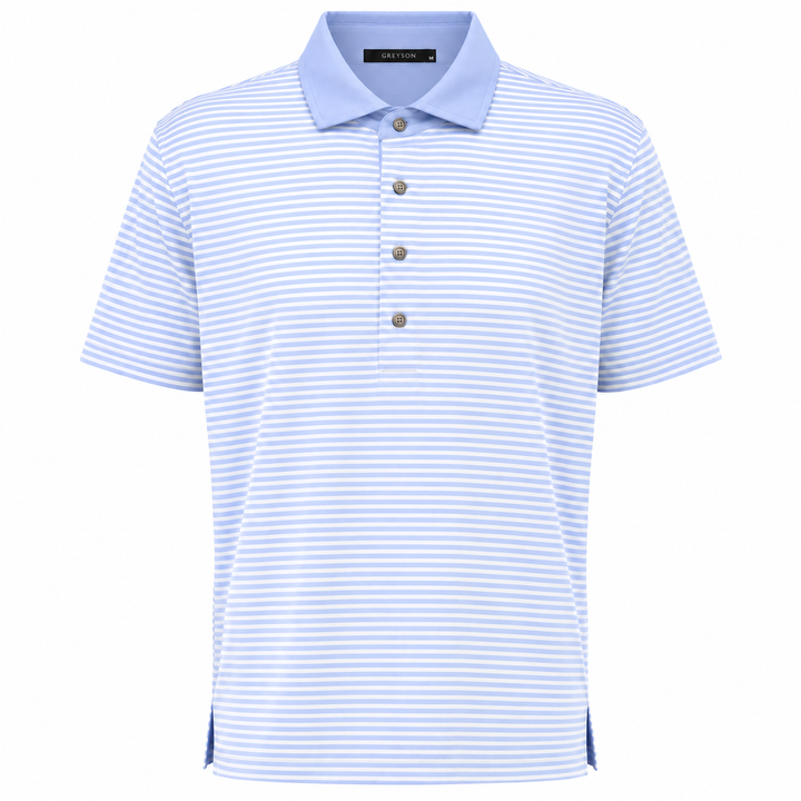 Greyson Men's CHOCTAW Stripe Polo - ARCTIC WOLF
