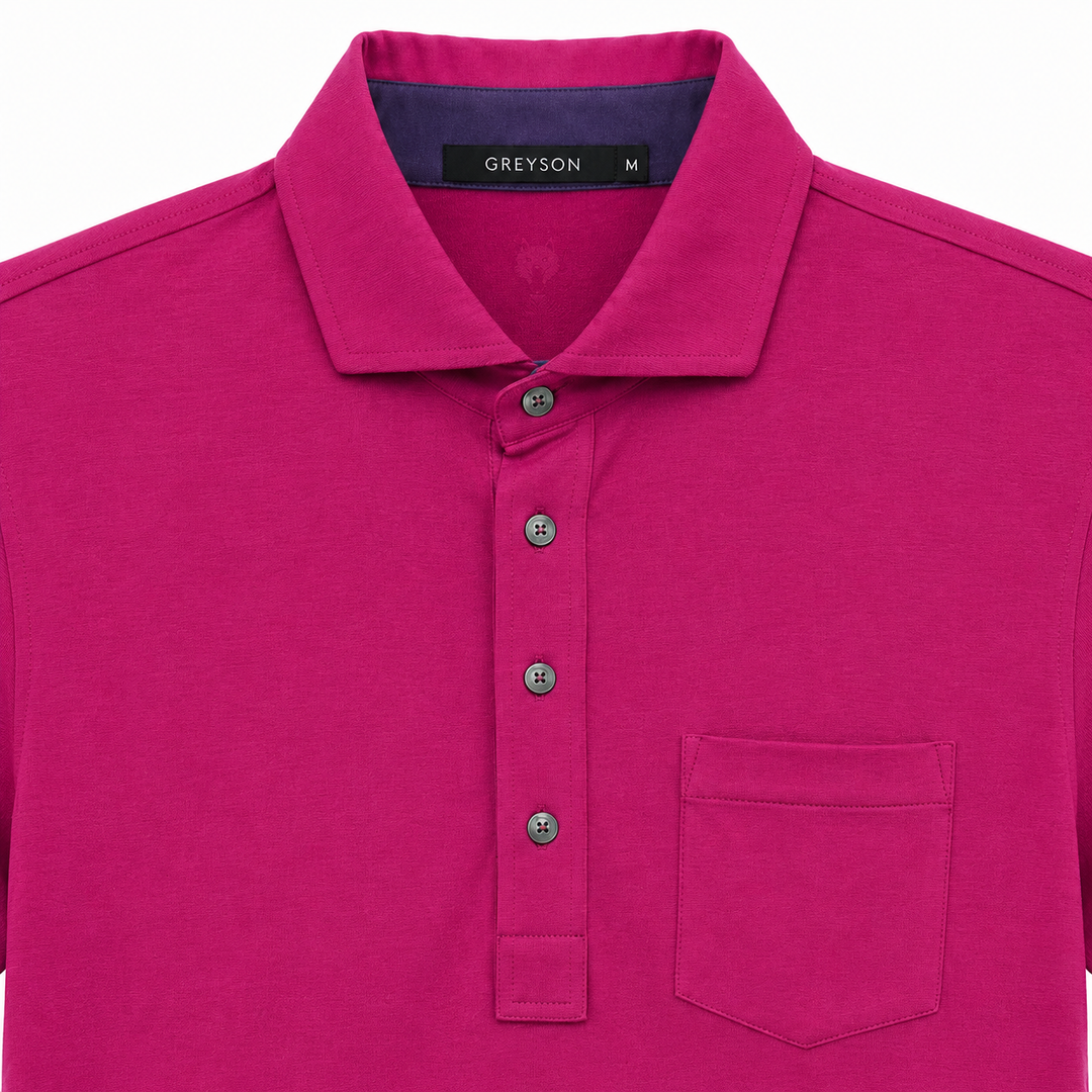 Greyson Men's APACHE 2  Polo - RUBY
