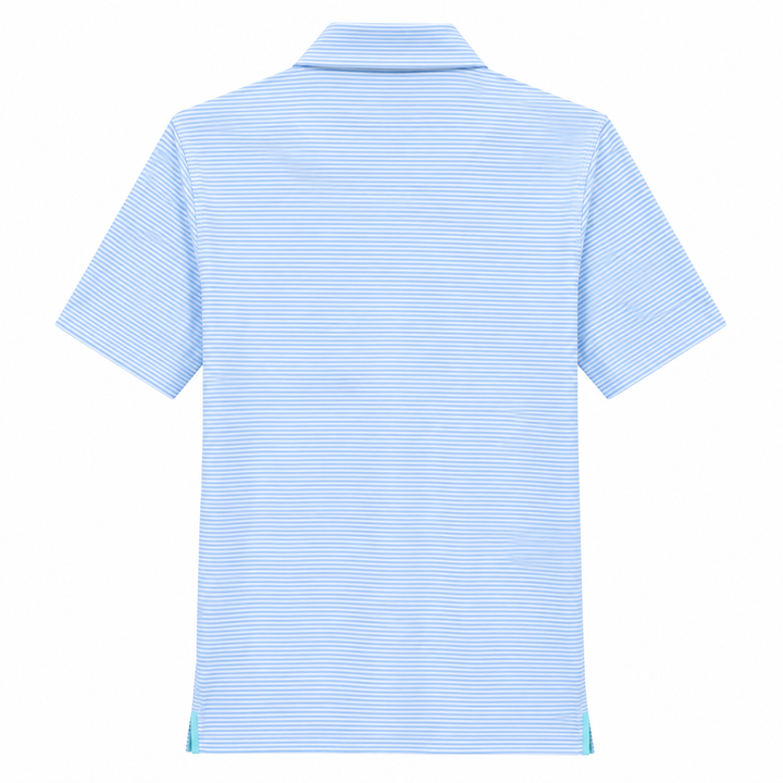 Greyson Men's SARANAC Stripe Polo - ARCTIC SKY