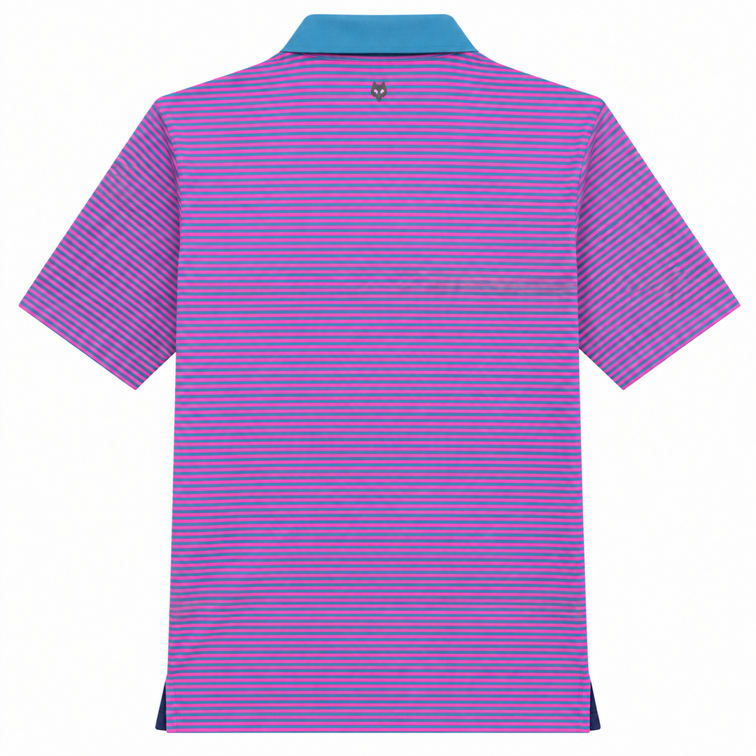 Greyson Men's CHOCTAW Stripe Polo - EMERALD RUBY