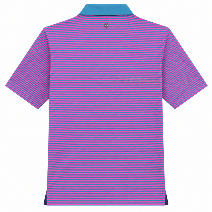 Greyson Men's CHOCTAW Stripe Polo - EMERALD RUBY