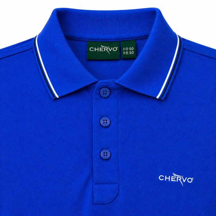 Chervo Men's AIRTON 2 Pique Polo - MONACO ROYAL BLUE