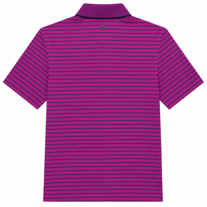 Greyson Men's CROW Stripe Polo - RUBY MARTIN