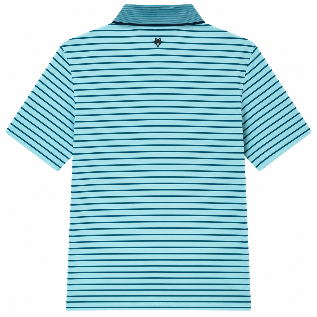 Greyson Men's CROW Stripe Polo - JASPER EMERALD