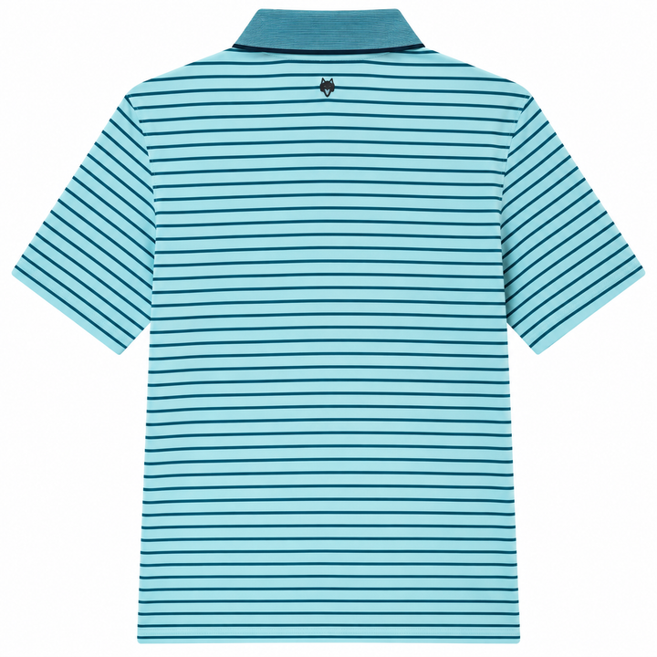 Greyson Men's CROW Stripe Polo - JASPER EMERALD