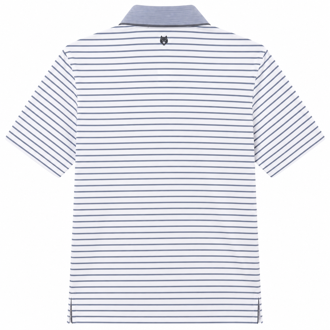 Greyson Men's CROW Stripe Polo - ARCTIC SPARROW