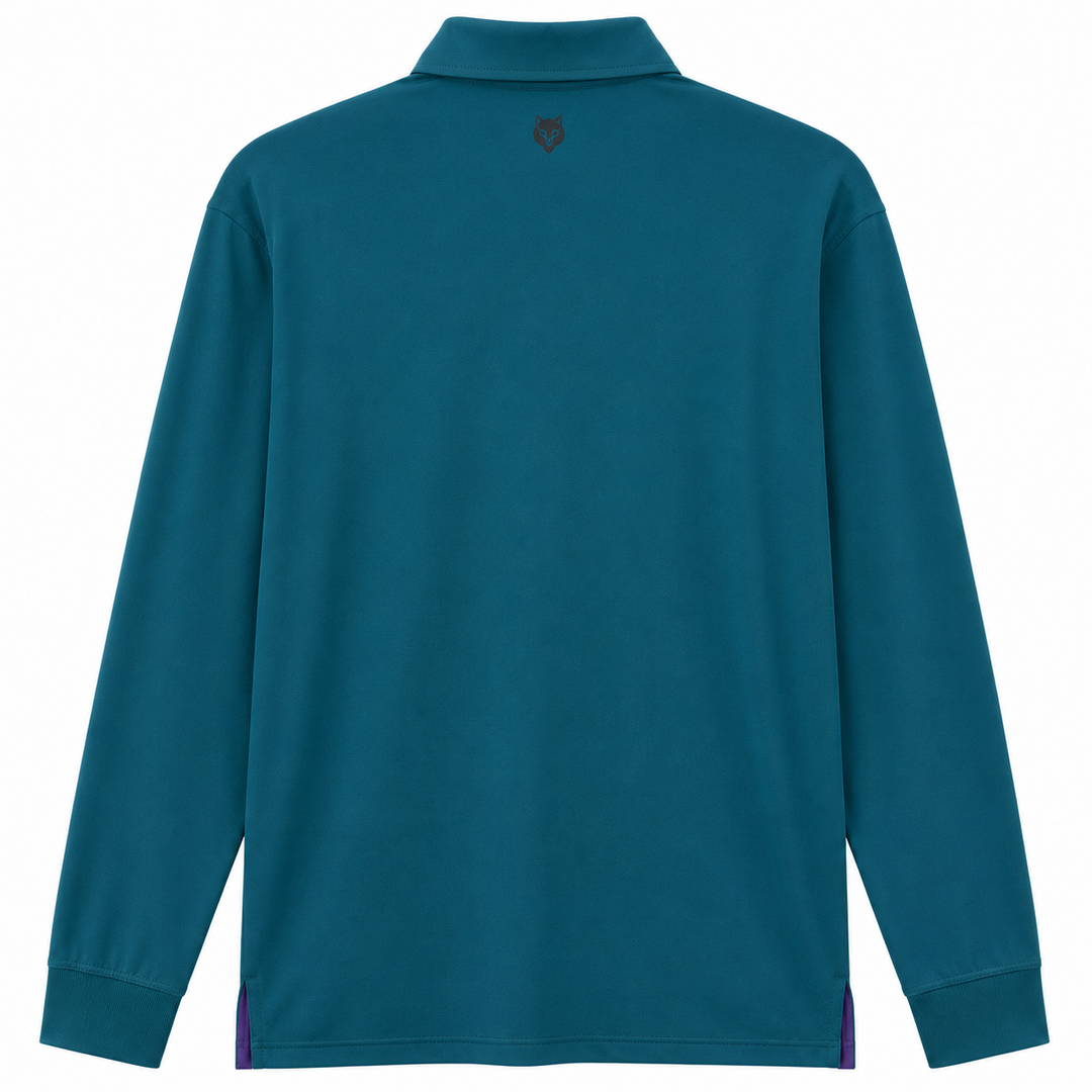 Greyson Men's KAYA Long Sleeve Polo - EMERALD