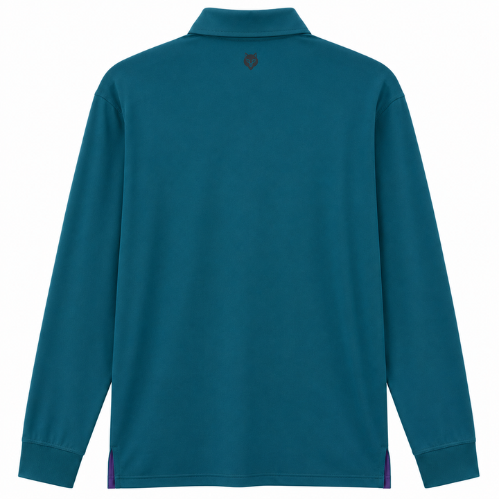 Greyson Men's KAYA Long Sleeve Polo - EMERALD