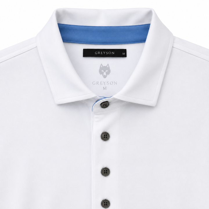 Greyson Men's KAYA Long Sleeve Polo - WHITE