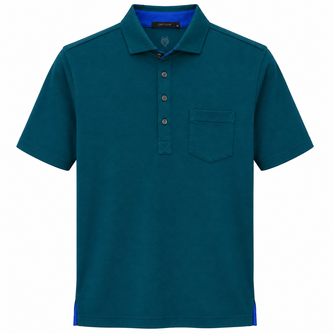 Greyson Men's APACHE 2  Polo - EMERALD