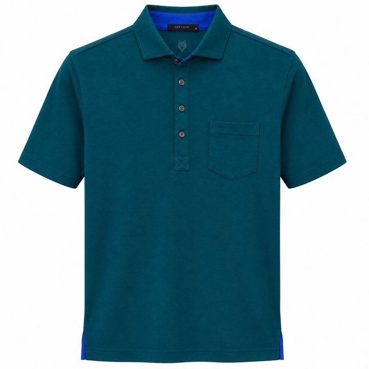 Greyson Men's APACHE 2  Polo - EMERALD