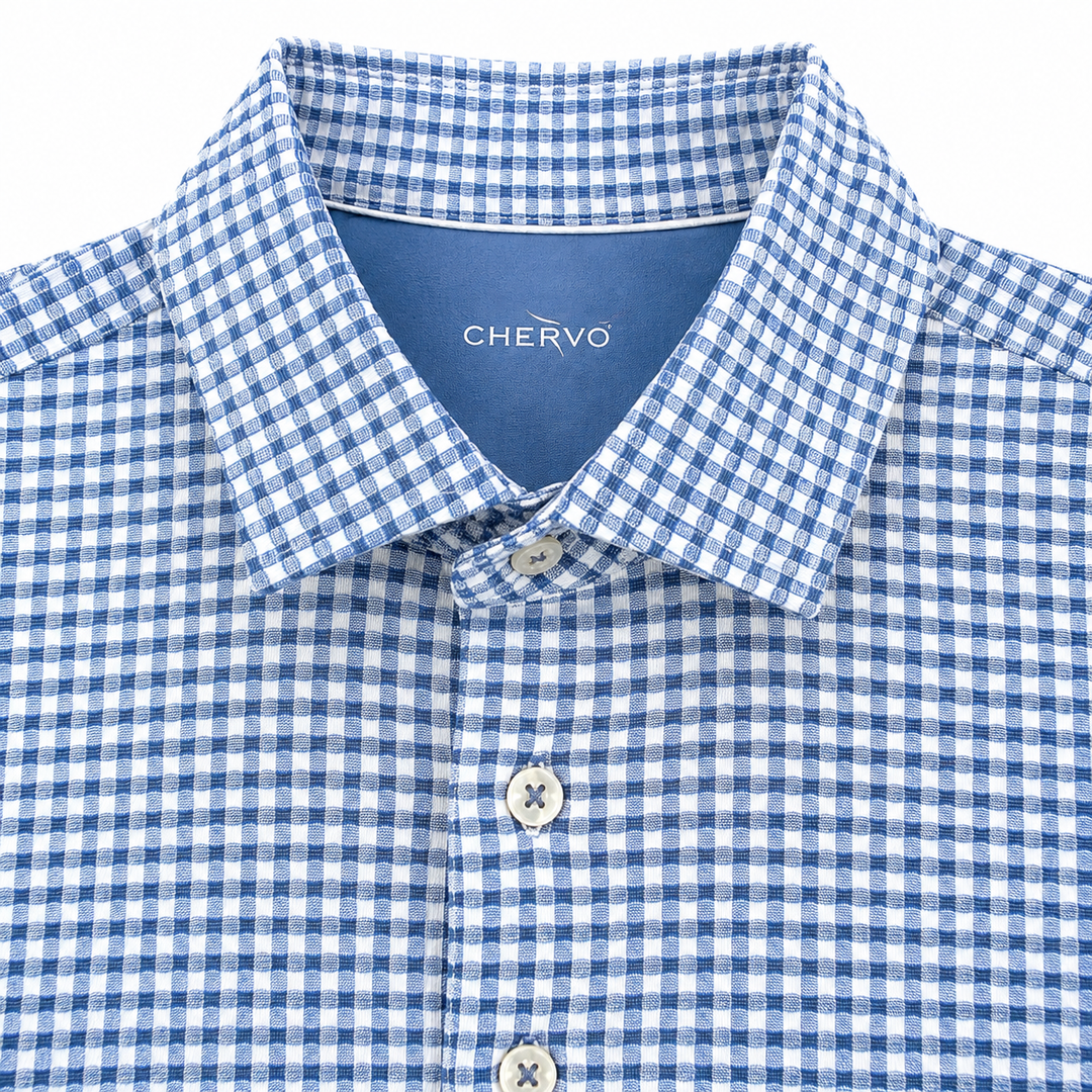 Chervo Men's ARTIGLIO Polo - WHITE BLUE