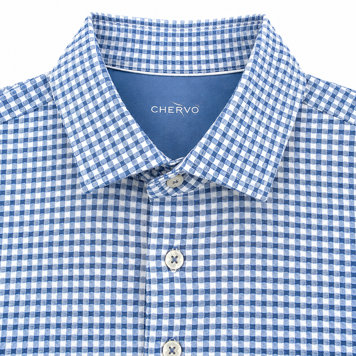 Chervo Men's ARTIGLIO Polo - WHITE BLUE