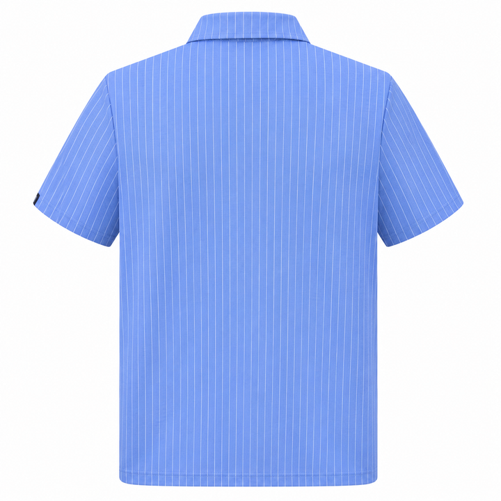 Chervo Men's ARTIGLIO Stripe  Polo - BLUE / WHITE