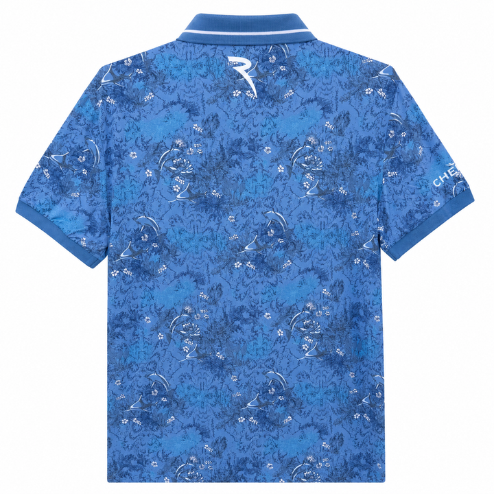 Chervo Men's ABBONO TOUR  Print Polo - BLUE