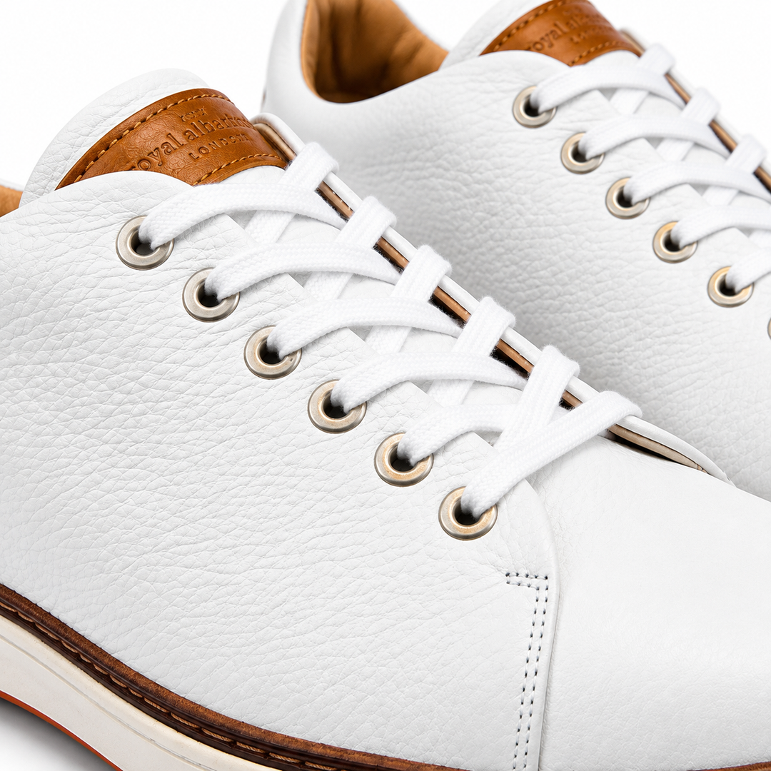 ROYAL ALBATROSS Men's Pontiac v2 Golf Shoe - WHITE