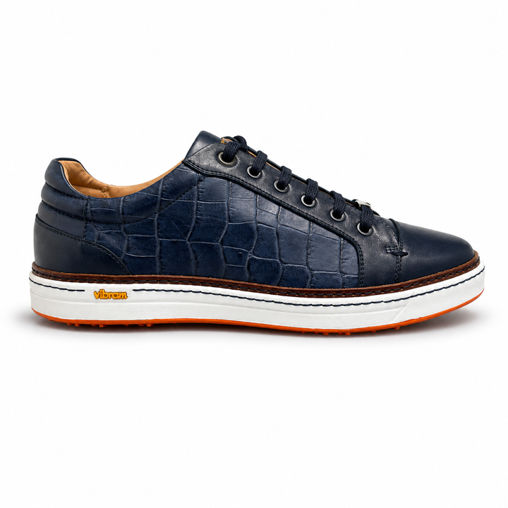 ROYAL ALBATROSS Men's CROCO Golf Shoe - NAVY