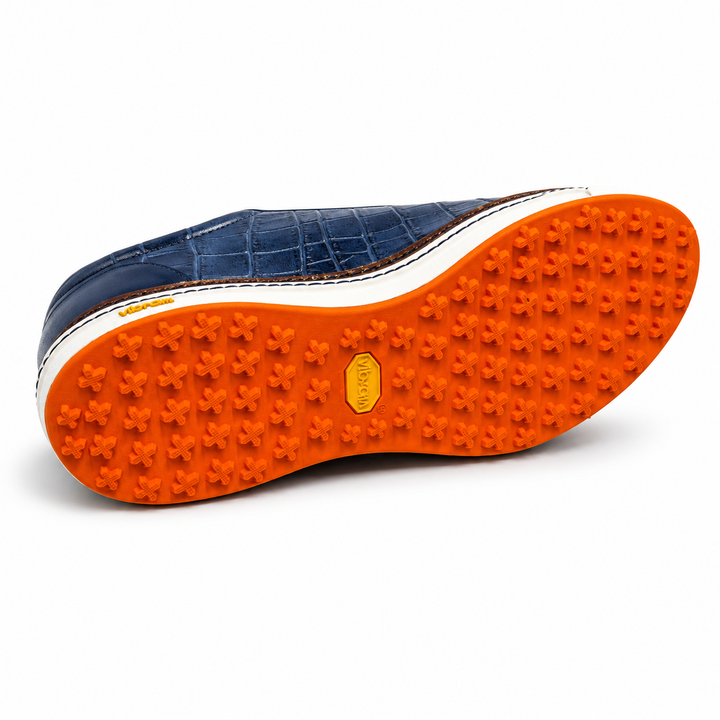 ROYAL ALBATROSS Men's CROCO Golf Shoe - NAVY