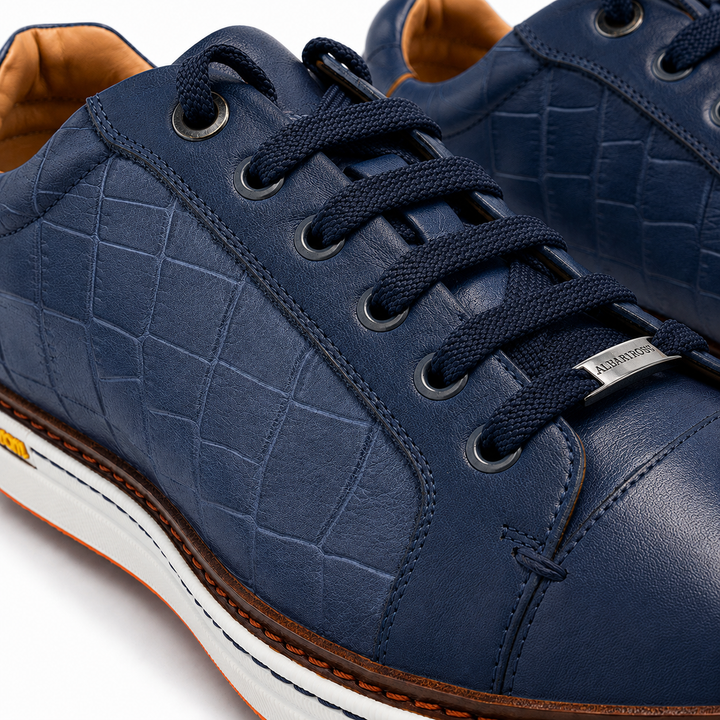 ROYAL ALBATROSS Men's CROCO Golf Shoe - NAVY