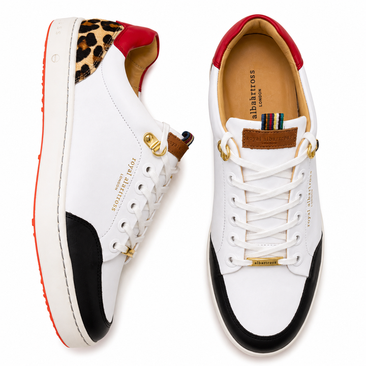 ROYAL ALBATROSS Women's THE FIELDFOX - WHITE/ BLACK / LEOPARD