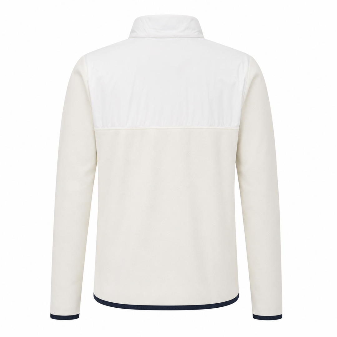 Chervo Men's PAPALEO Thermal 1/4 Zip Pullover - WHITE