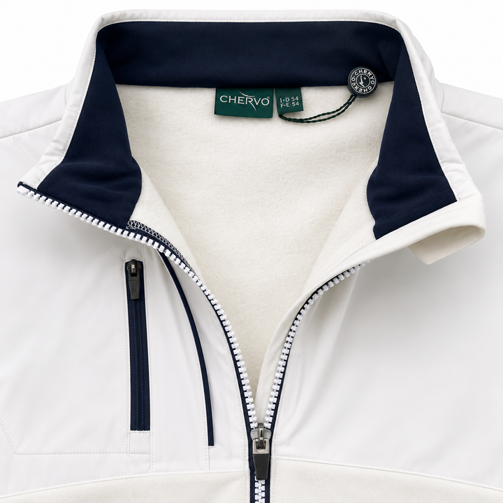 Chervo Men's PAPALEO Thermal 1/4 Zip Pullover - WHITE