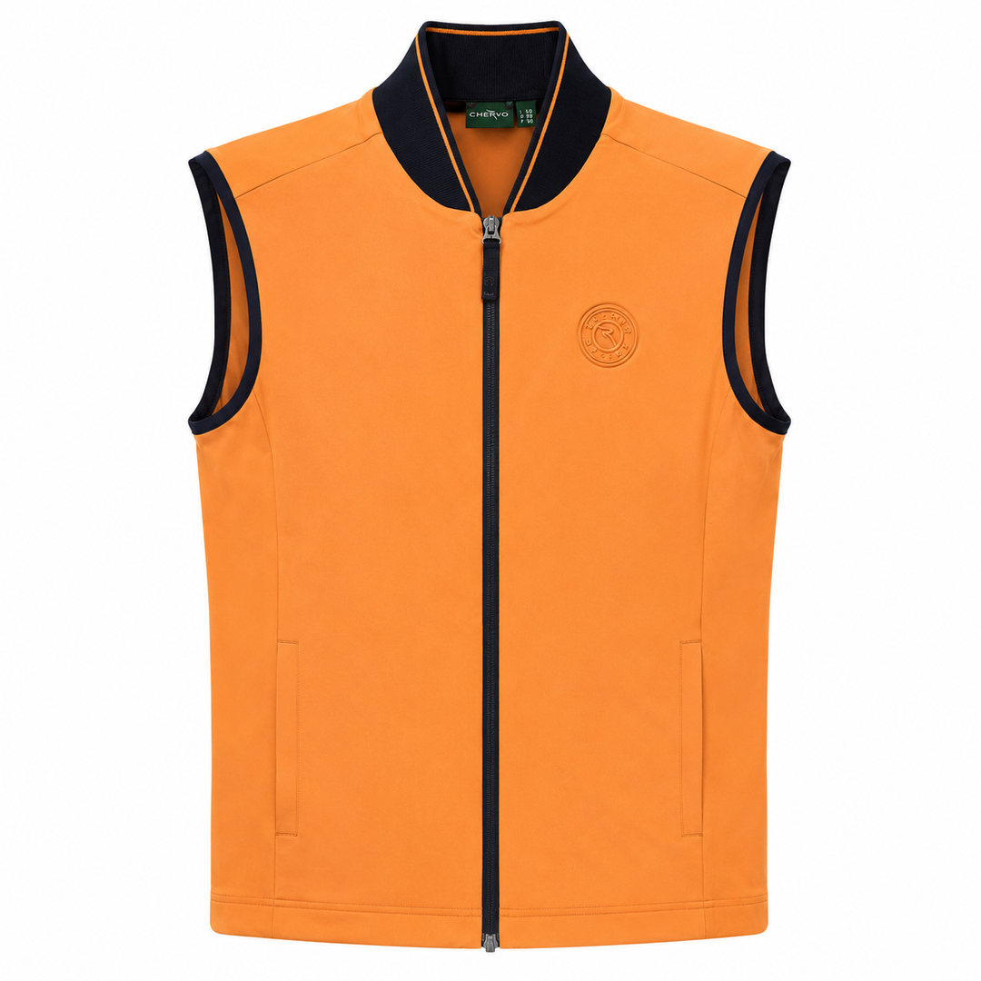 Chervo Men's PARAPLUE TECHNICAL GOLF VEST - ORANGE