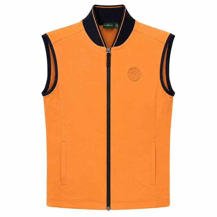 Chervo Men's PARAPLUE TECHNICAL GOLF VEST - ORANGE