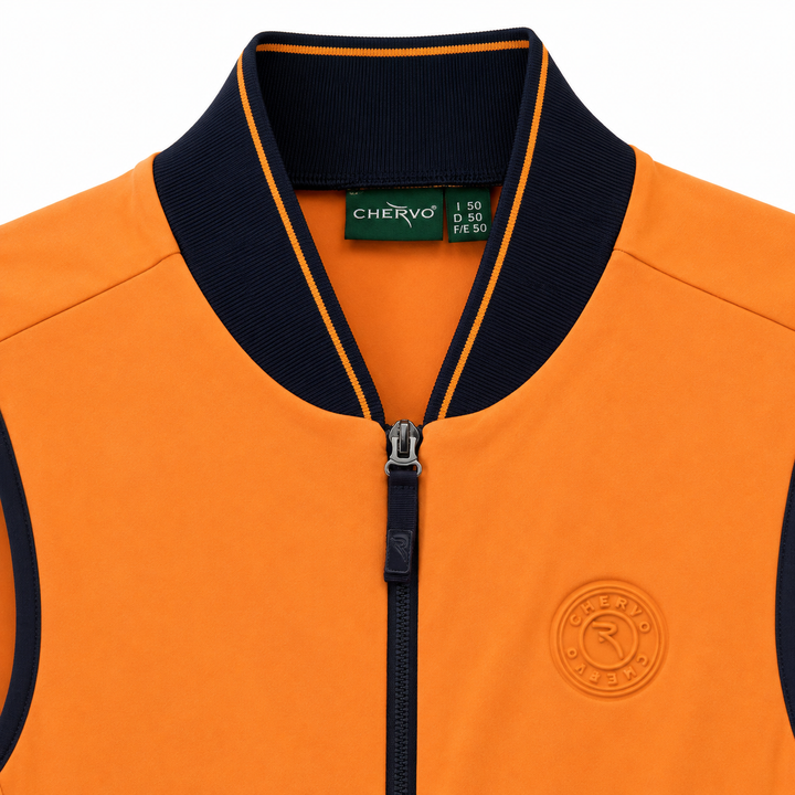 Chervo Men's PARAPLUE TECHNICAL GOLF VEST - ORANGE