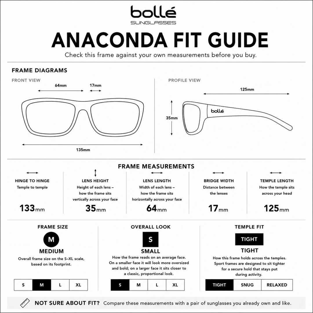 Bolle ANACONDA Off Shore POLARIZED  Sunglasses - NAVY CRYSTAL MATTE