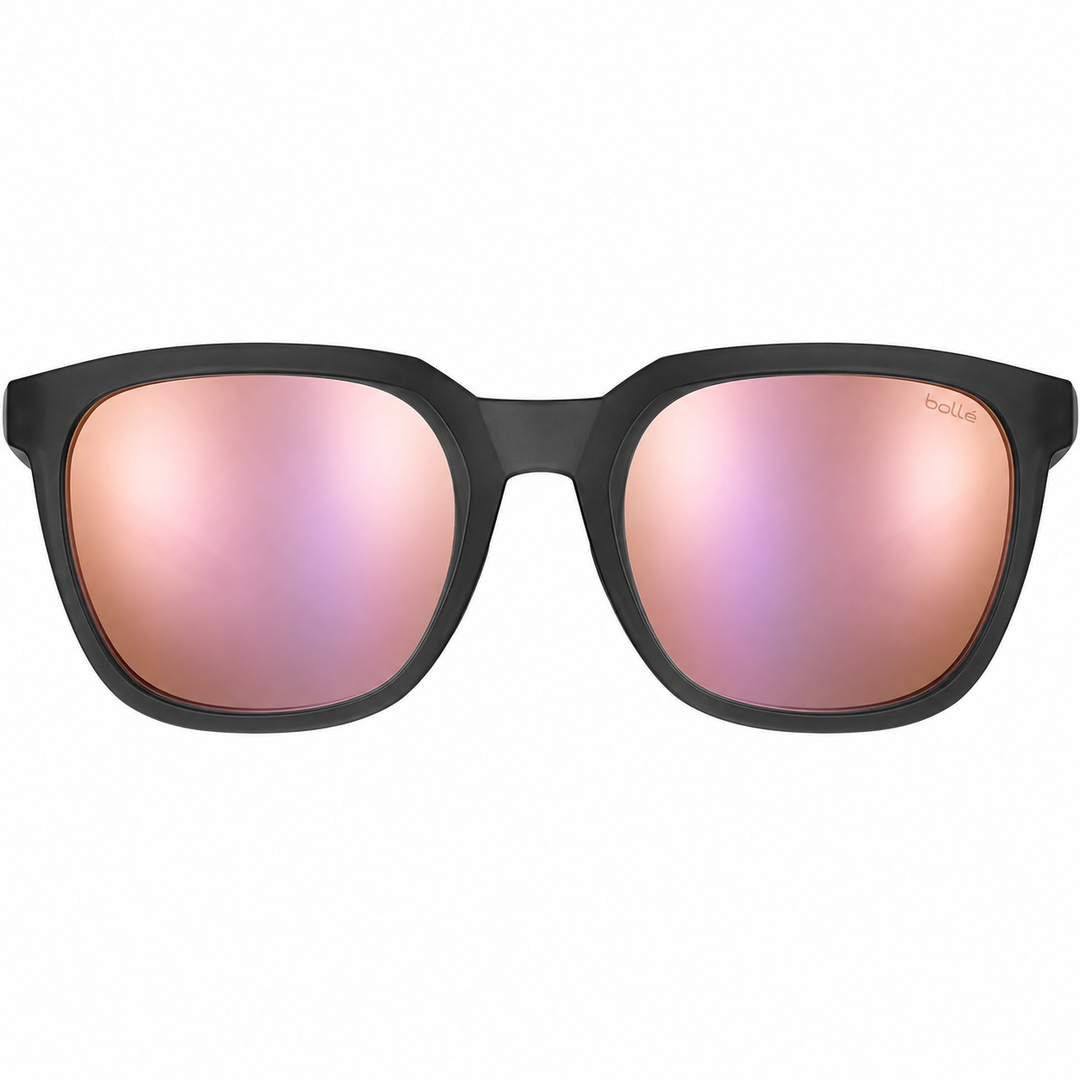 Bolle TALENT Polarized Mirror Lens Sunglasses - BLACK CRYSTAL MATTE