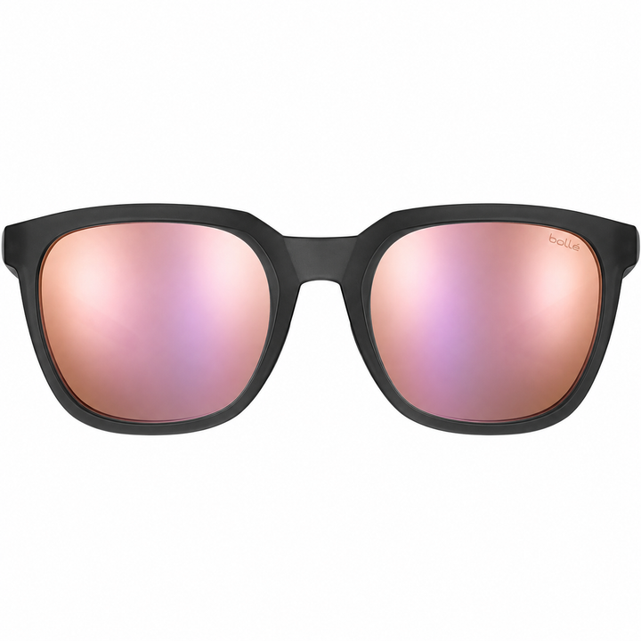 Bolle TALENT Polarized Mirror Lens Sunglasses - BLACK CRYSTAL MATTE