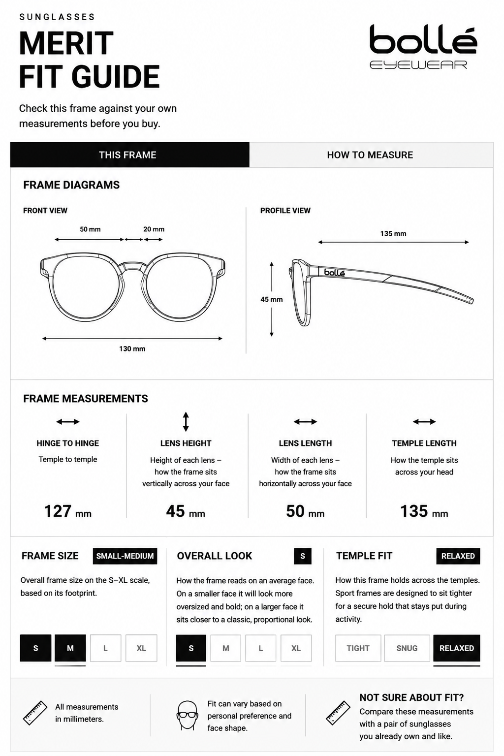 Bolle MERIT Sunglasses - SHINY BLACK