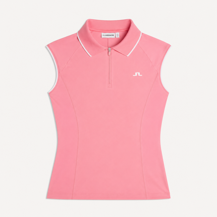J.Lindeberg Women's Lei Polo - FLAMINGO PLUME