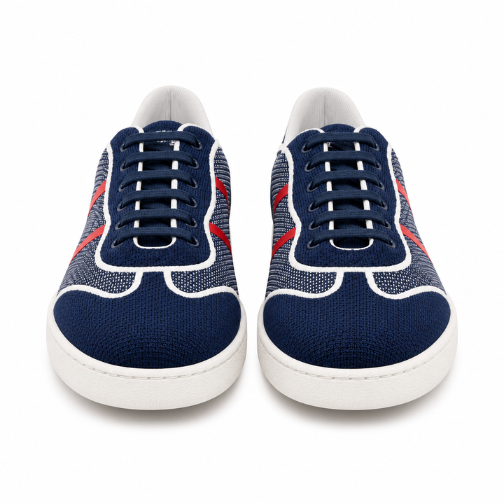Ferragamo Men’s Dedalo Tech Fabric Sneakers - LONDON MIDNIGHT
