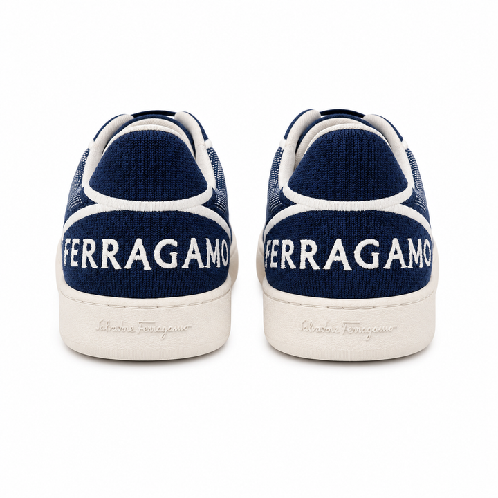 Ferragamo Men’s Dedalo Tech Fabric Sneakers - LONDON MIDNIGHT