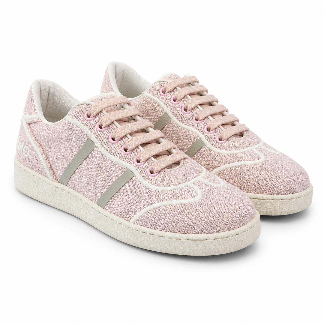 Ferragamo Women's Dedalo Fabric Sneakers - BLUSH PINK