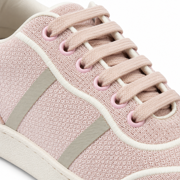Ferragamo Women's Dedalo Fabric Sneakers - BLUSH PINK