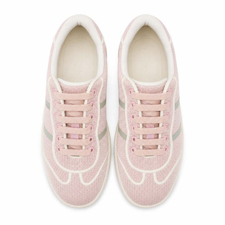 Ferragamo Women's Dedalo Fabric Sneakers - BLUSH PINK